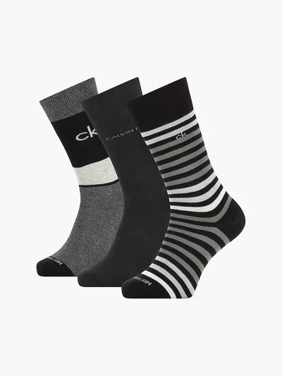 Calvin Klein Táskák & Kiegészítők HU902023 | Calvin Klein Crew Férfi Zokni Fekete